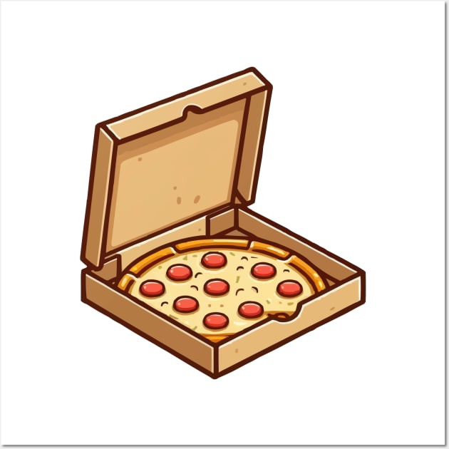 box full of pizza Wall Art by fikriamrullah